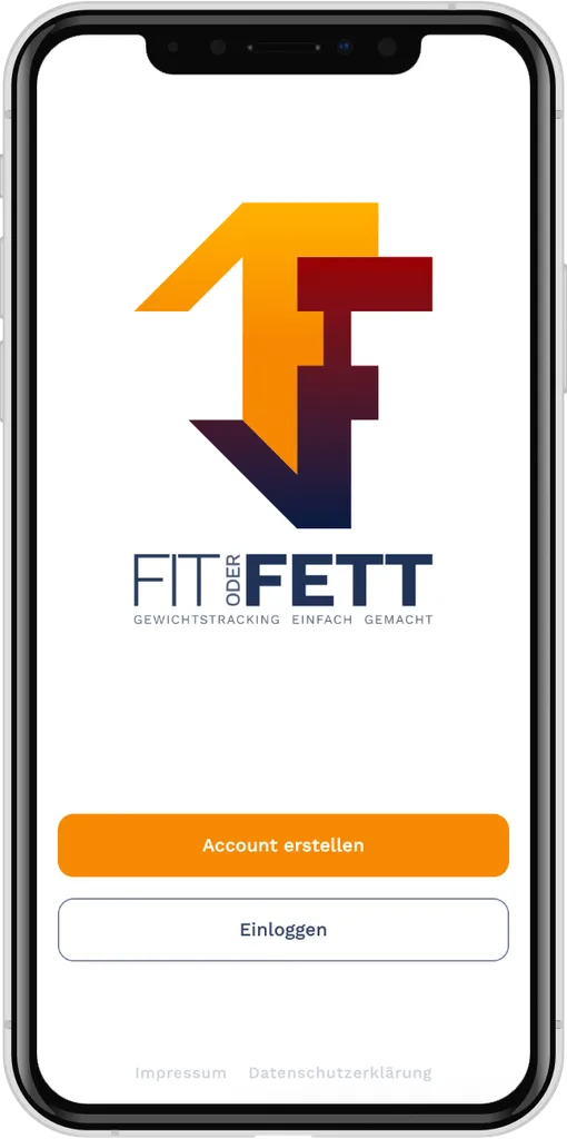 Fit oder Fett Smartphone App Screenshot