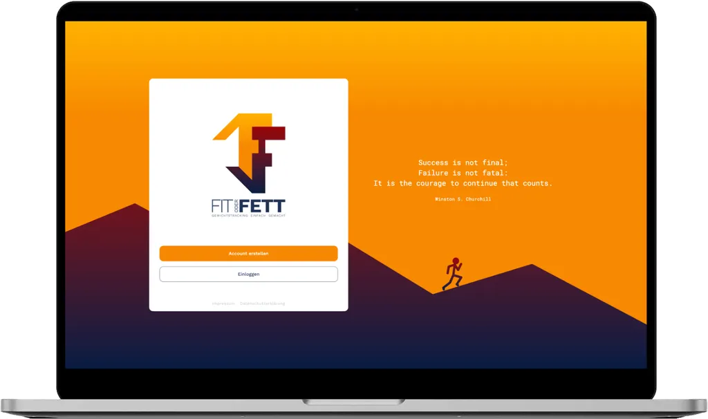 Fit oder Fett Desktop App Screenshot